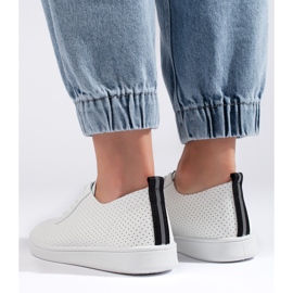 Seastar Weiße, durchbrochene Schnürschuhe für Damen 2