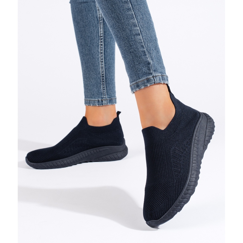 Slip-On-Sportschuhe für Damen, Marineblau 1