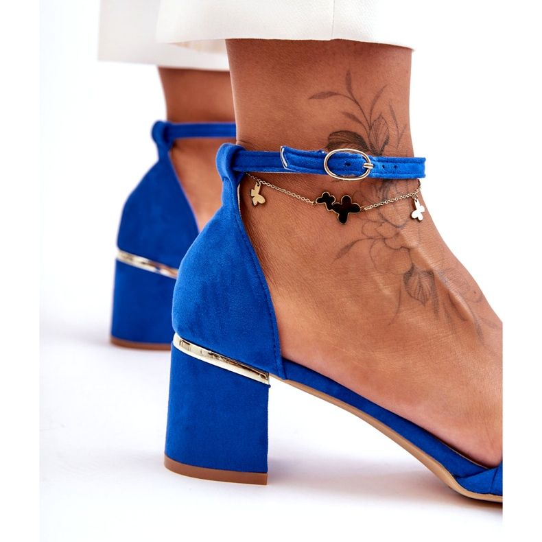 Seastar Essenza Blaue geflochtene Wildledersandalen 4