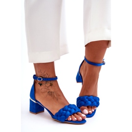 Seastar Essenza Blaue geflochtene Wildledersandalen 2