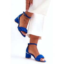 Seastar Essenza Blaue geflochtene Wildledersandalen 3