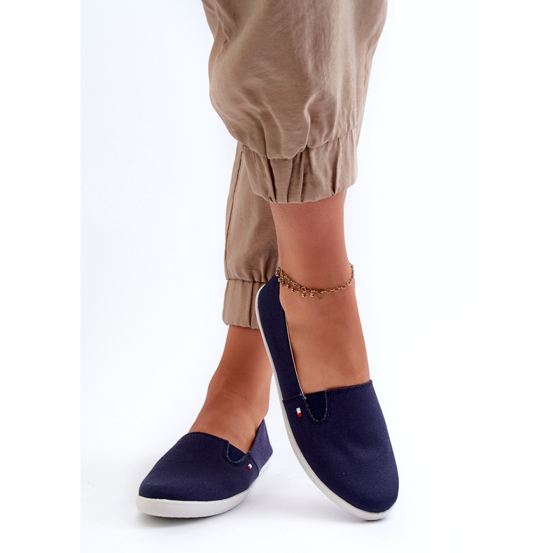 News Sneakers Slip-on Damen Marine Blue 24TX02-7655 Sneaker blau 4