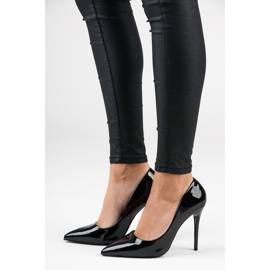 Seastar Schwarz lackierte Absätze 1