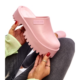 Damen-Flip-Flops mit massiver Sohle Big Star NN274020 Pink rosa 2