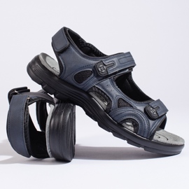 Marineblaue Sportsandalen für Herren mit Klettverschluss 1