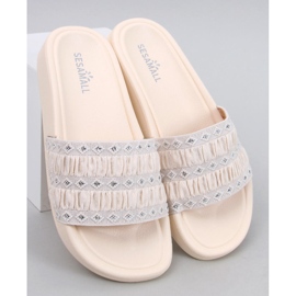 Diakis Beige Damen-Flip-Flops 1