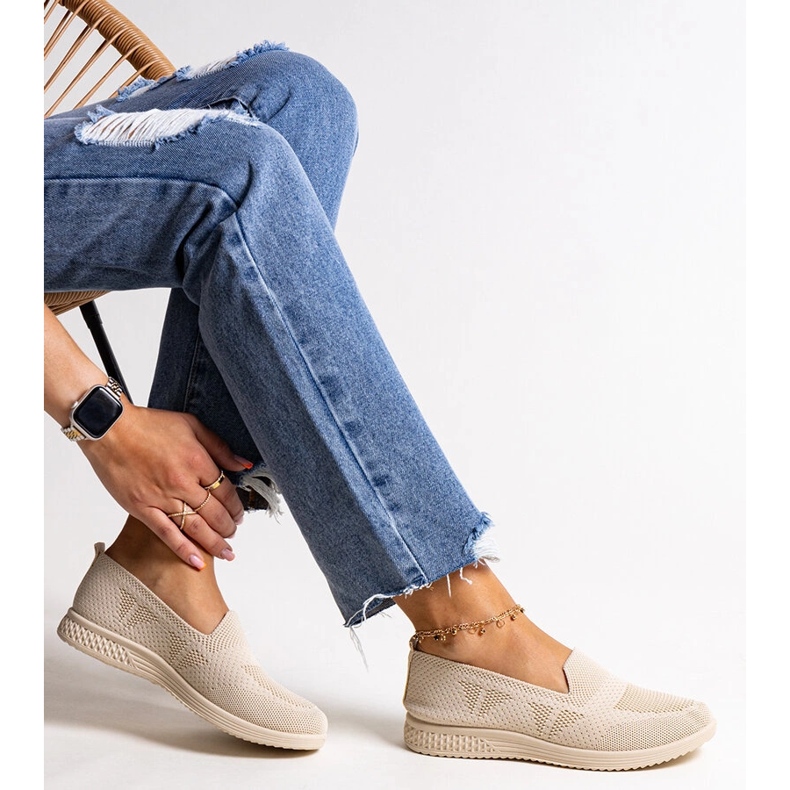 Beige Abadly Slip-On-Sneaker 1