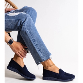 Marineblaue Abadly-Slip-On-Sneaker 1