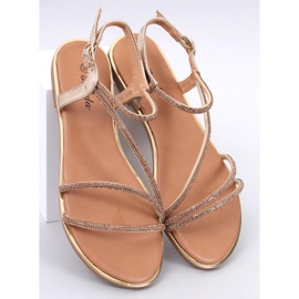 Courte Gold-Sandalen mit Zirkonia golden 1