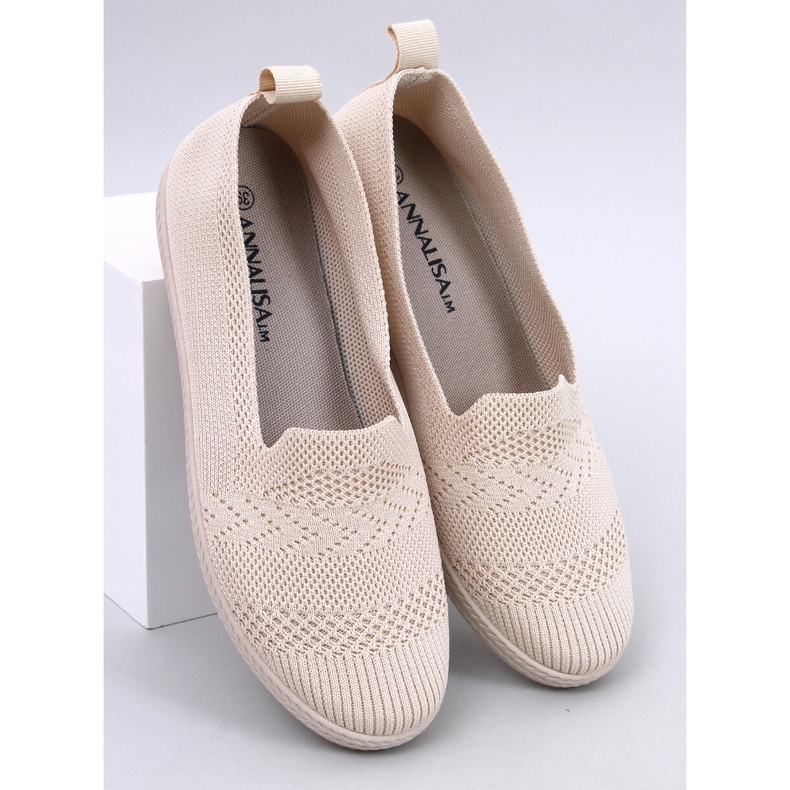Coulis Beige Sockenballerinas 1