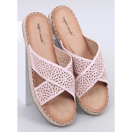 Bakou Pink Espadrille-Flip-Flops für Damen rosa 1