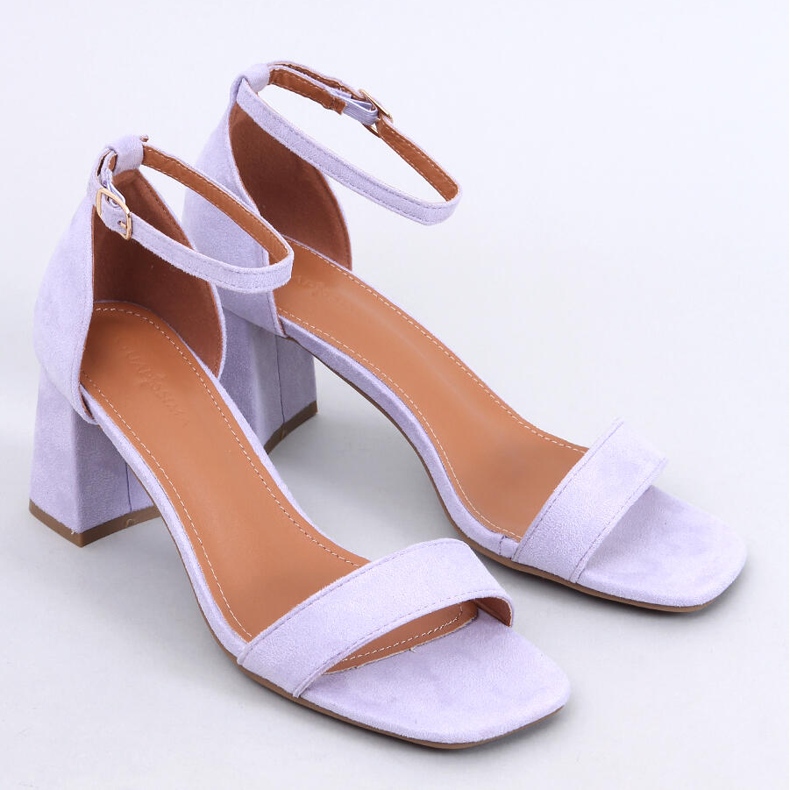 Gaseti Lila-Sandalen mit hohen Absätzen 1