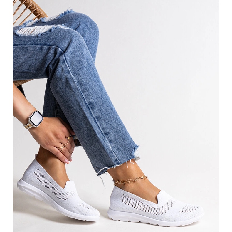 Weiße Sneakers von Rahim mit Schaumstoffsohle 1