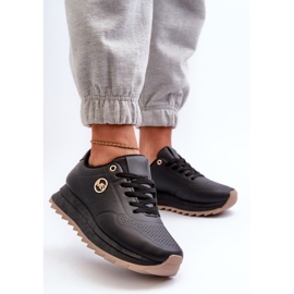 Damen-Plateau-Sneaker Schwarz Rottiana 2