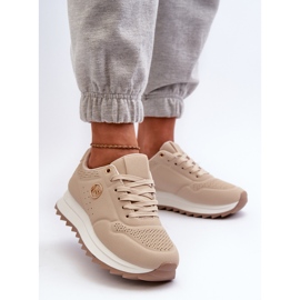 Damen-Plateau-Sneaker Beige Rottiana 2