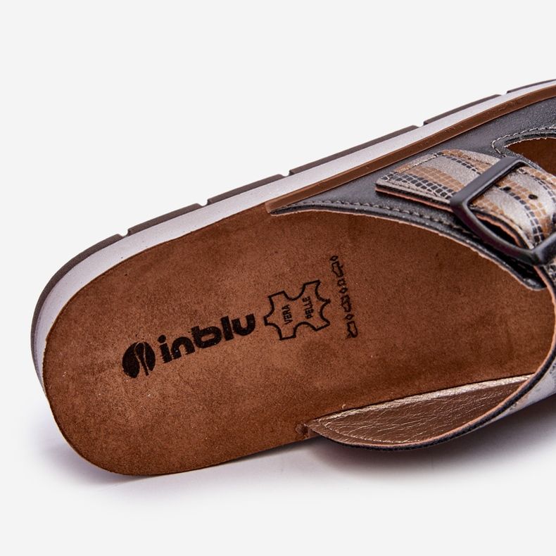 Bequeme Damen-Flip-Flops mit Schnallen Inblu CP000045 Schwarz 1