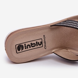 Bequeme Damen-Flip-Flops mit Zirkonias Inblu BV000037 Schwarz 1