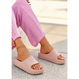 Pinke Airaplea-Foam-Plateau-Flip-Flops für Damen rosa 2