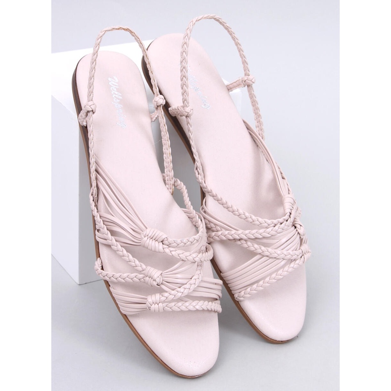 Limbe Beige Sandalen im Boho-Stil 1