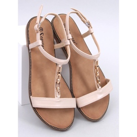 Luzzi Beige Damensandalen 1