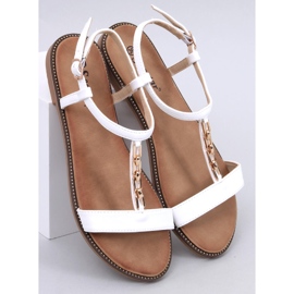 Luzzi Weiße Damensandalen 1