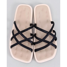 Schwarze Gummi-Flip-Flops von Gomis 1