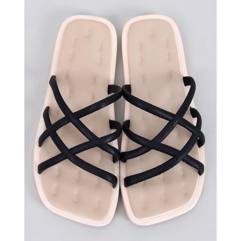 Schwarze Gummi-Flip-Flops von Gomis 1