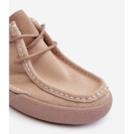 Sergio Leone SP021 Beige Wildleder Damenschuhe 1