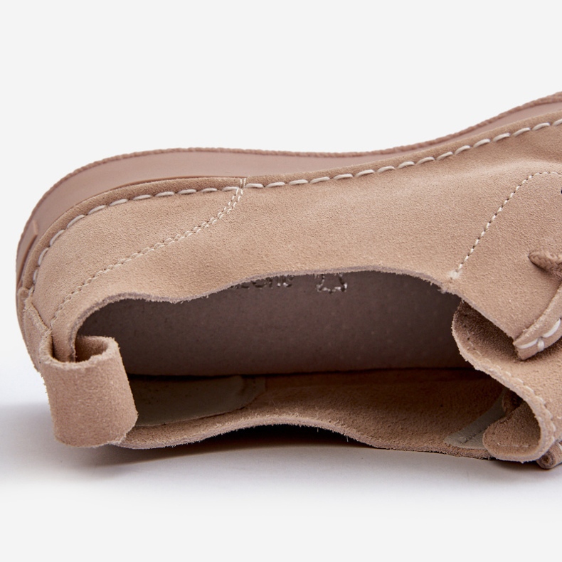 Sergio Leone SP021 Beige Wildleder Damenschuhe 2