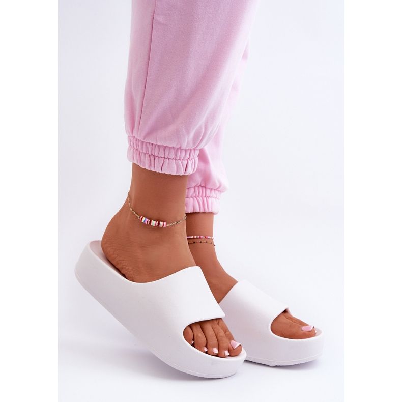Airaplea Foam Platform Flip-Flops für Damen, Weiß 1