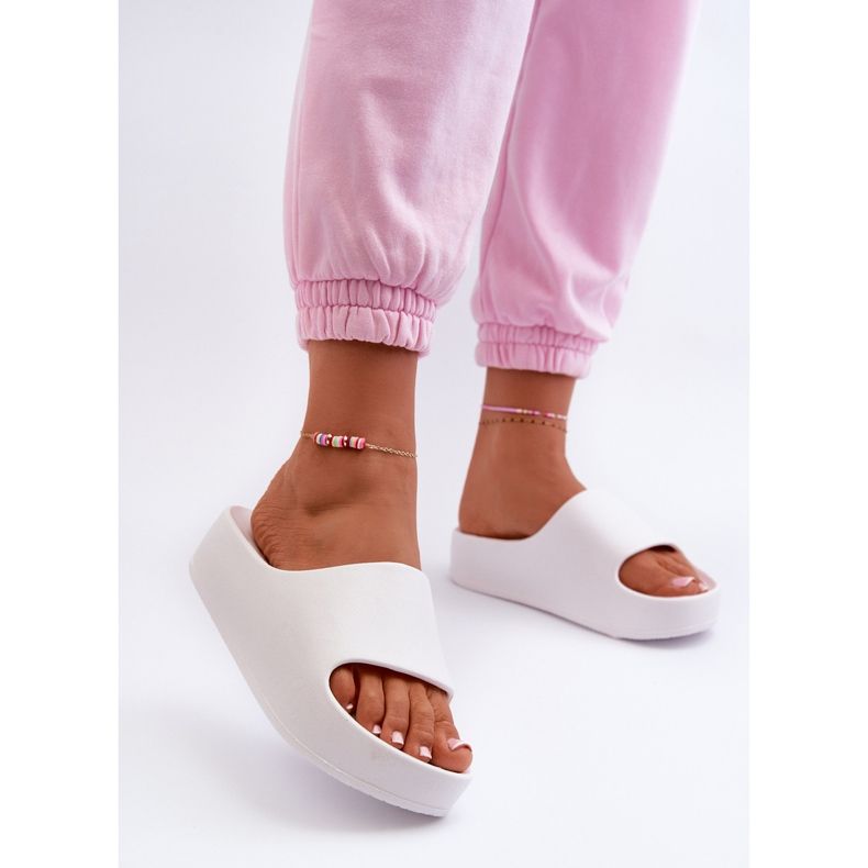 Airaplea Foam Platform Flip-Flops für Damen, Weiß 2