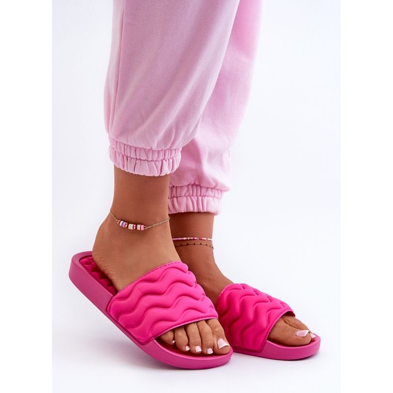 Leichte Damen-Flip-Flops für den Pool Fuchsia Beliordia rosa 1