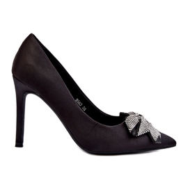 Sweet Shoes Schwarze Fairine High Heels mit Schleife 3