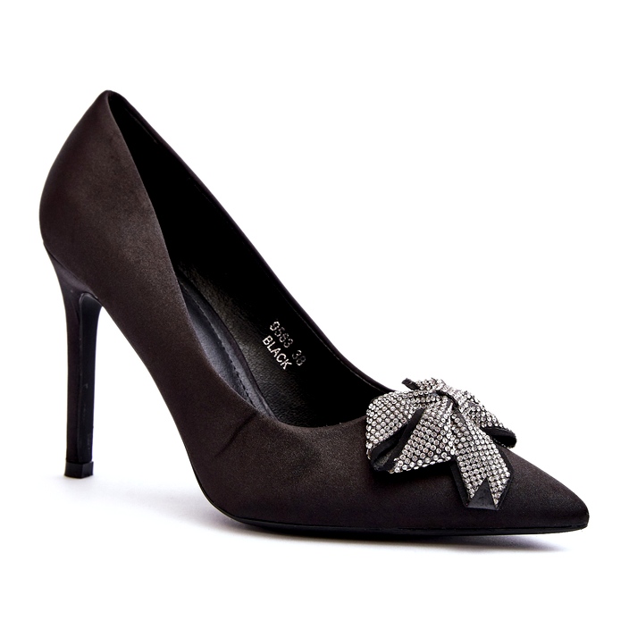 Sweet Shoes Schwarze Fairine High Heels mit Schleife 2