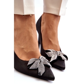 Sweet Shoes Schwarze Fairine High Heels mit Schleife 5