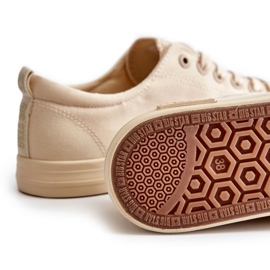 Glatte niedrige Damen-Turnschuhe Big Star LL274061 Beige 1