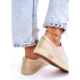 Glatte niedrige Damen-Turnschuhe Big Star LL274061 Beige 3