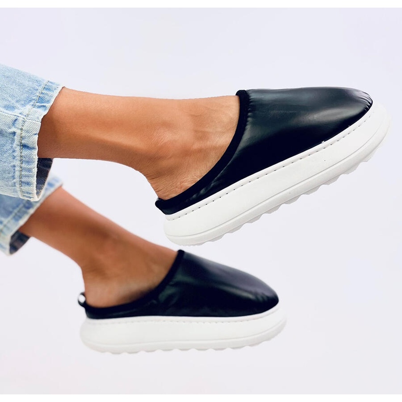 BM Isolierte Winterhausschuhe Toby Black schwarz 2