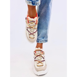 Farey Beige Turnschuhe 2