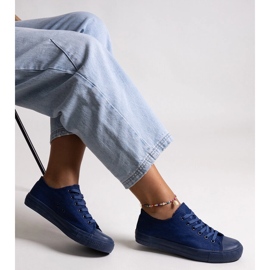Nudar-Jeans-Sneaker blau 1