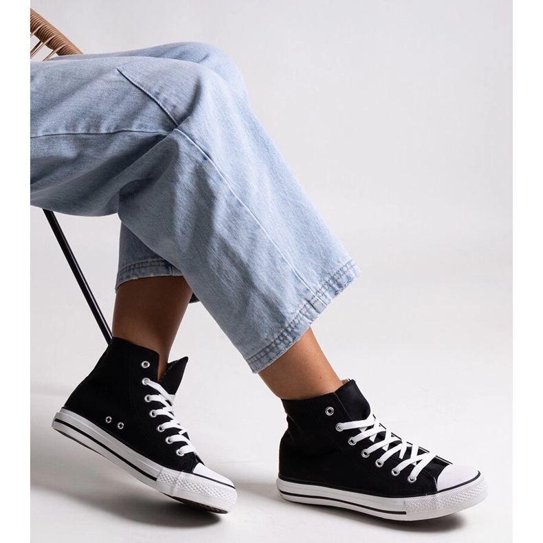 Schwarze High-Top-Sneaker von Efren 1