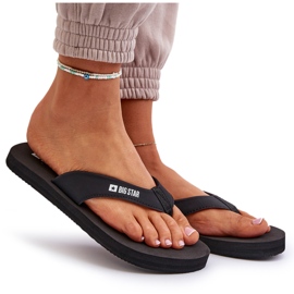Leichte Damen-Flip-Flops aus Schaumstoff Big Star NN274A718 Schwarz 4