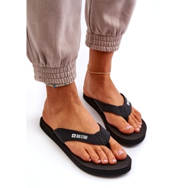 Leichte Damen-Flip-Flops aus Schaumstoff Big Star NN274A718 Schwarz 2