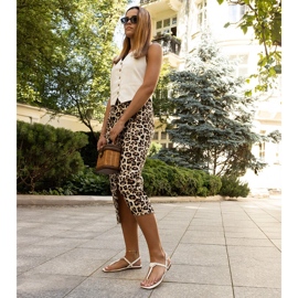 Weiße Sandalen aus Rabina-Öko-Leder 1