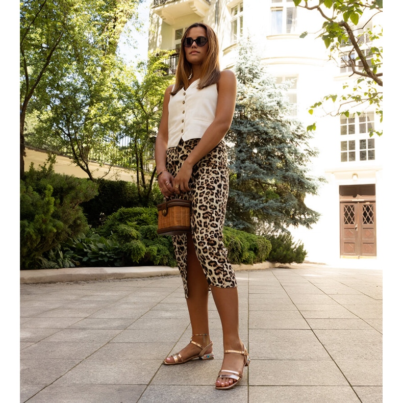 Rosa Rababa-Sandalen mit niedrigem Absatz 2