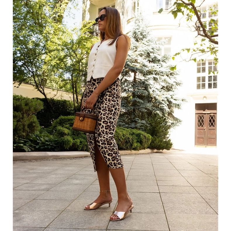 Rosa Maloua-Slides mit niedrigem Absatz 2