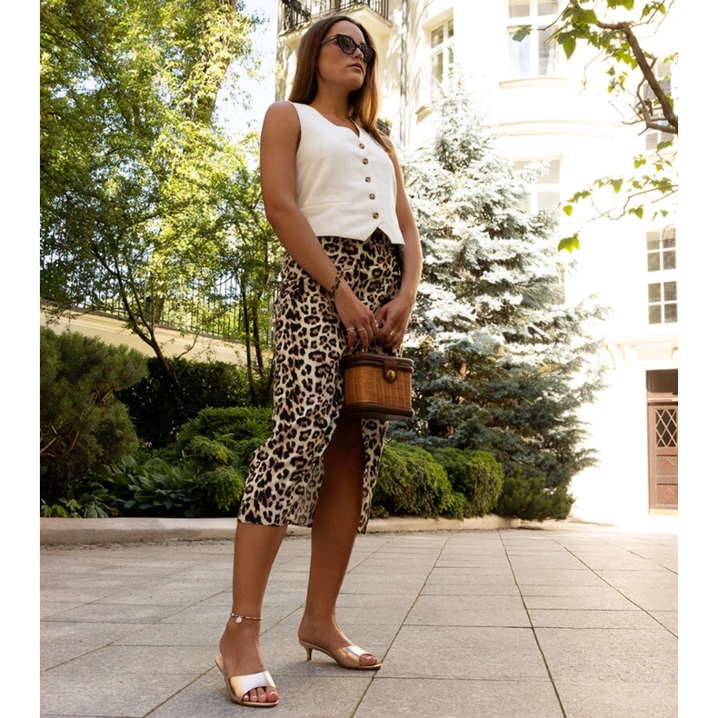 Rosa Maloua-Slides mit niedrigem Absatz 1