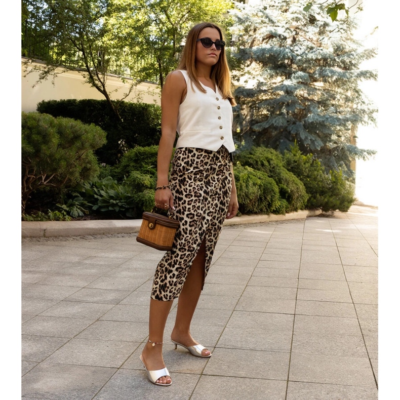 Goldene Maloua-Slides mit niedrigem Absatz 1