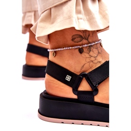 Vegane Klettsandalen für Damen ZAXY JJ285017 schwarz 3