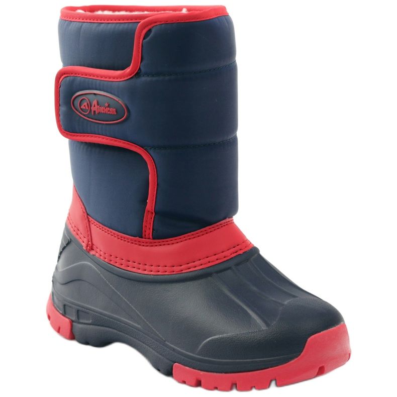 American Club Amerikanische superleichte Winterstiefel rot marineblau 1